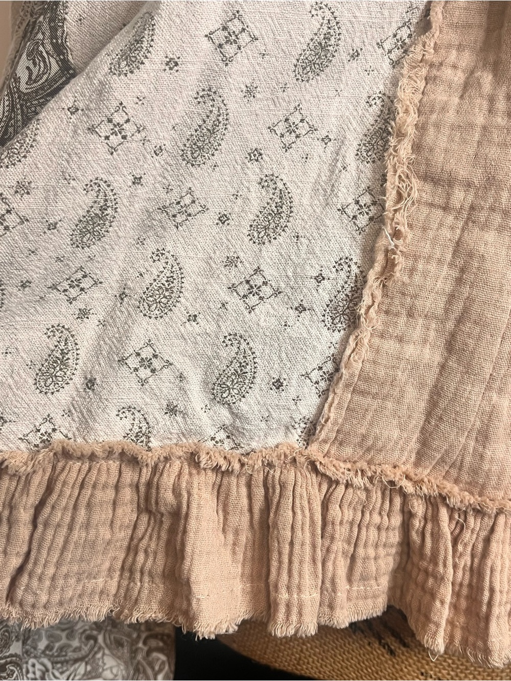 POL Bohemian Lace-Up Peasant Top - Picture 4 of 6